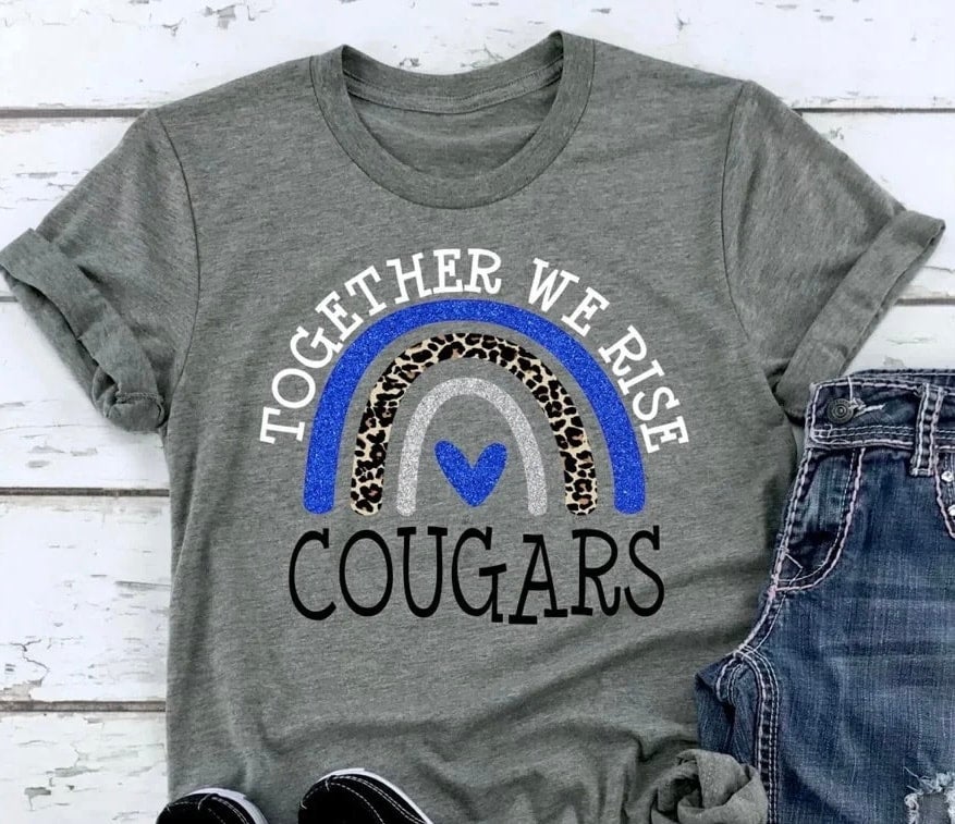 Cougars Shirts Cougars Spirit Shirt Sports Shirt Leopard 